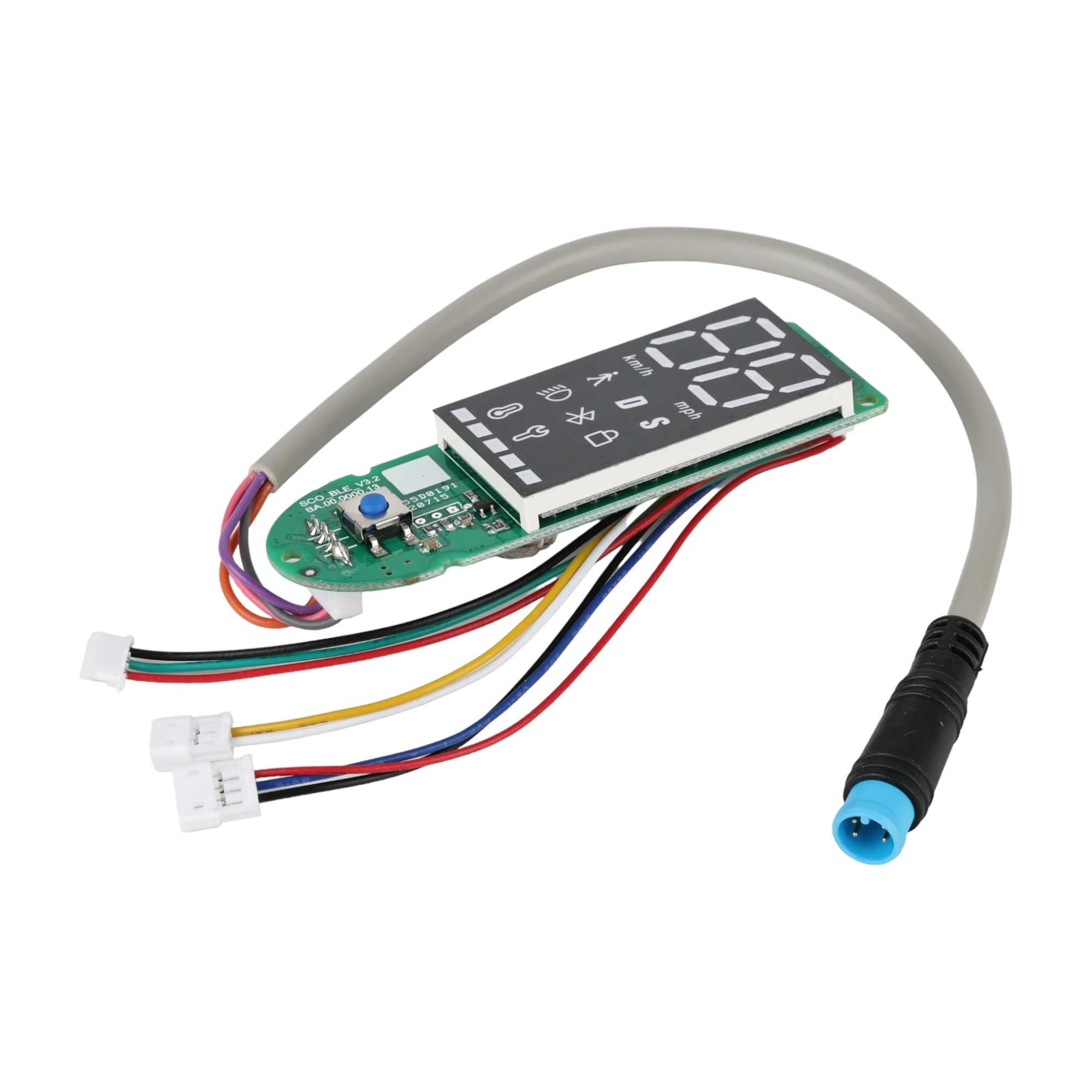 Accesorios para patinetes eléctricos Panel de Pantalla Compatible con Patinete eléctrico Xiaomi 3, Placa Bluetooth MI3, Piezas de Repuesto de Panel LED(Dashboard n Cover)