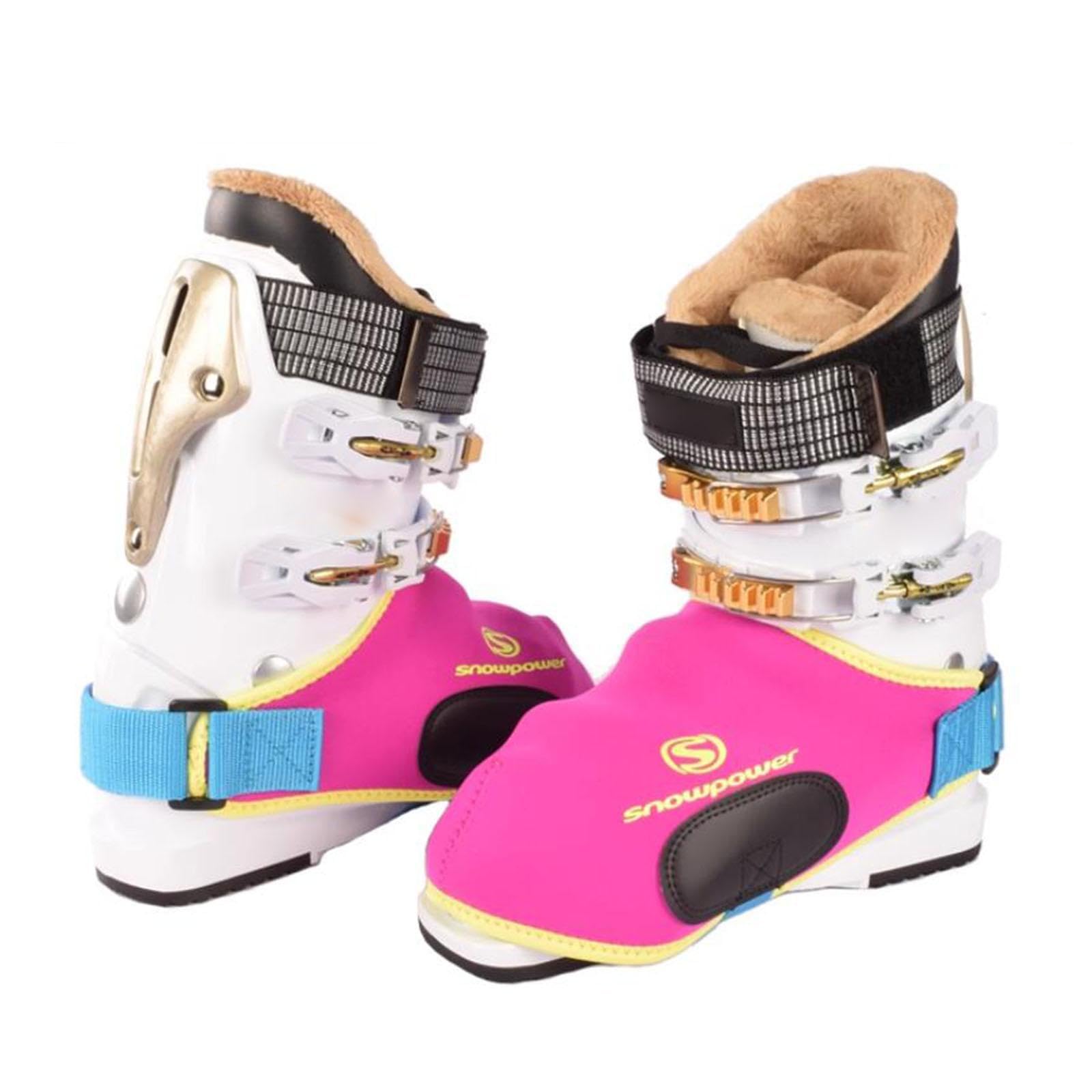 Fundas para Botas de Esquí Neopreno Cubrezapatos Antideslizante Impermeable Aislante Protección contra El Frío Adecuado para Práctica de Esquí Deporti