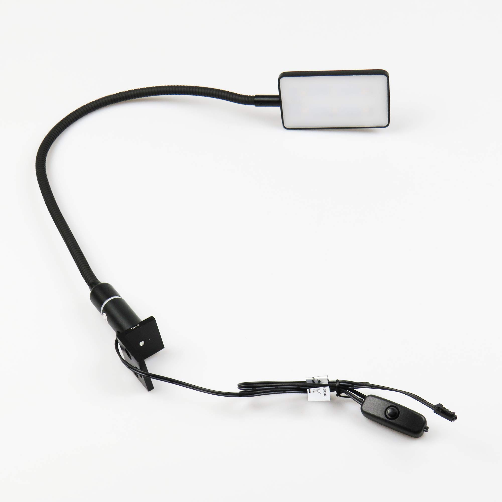 Lampada da letto a LED da 4W Lampada da lettura Lampada flessibile Lampada da comodino Lampada da letto Lampada da lettura, selezione: SET da 1 pezzo, colore nero