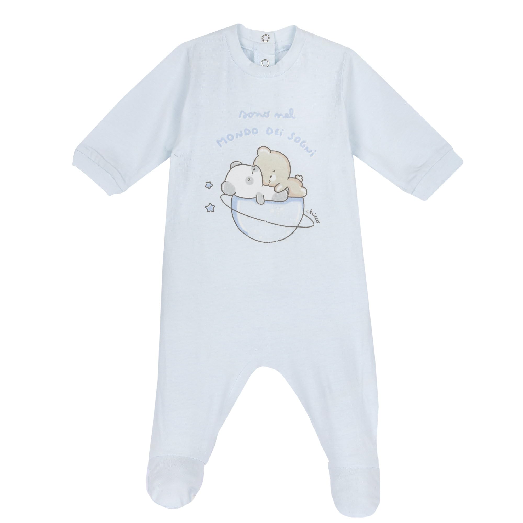 Maglietta A Maniche Lunghe Chicco Per Neonati - Morbido Cotone, Lavabile, Con Stampa Orsetti - Foto 2