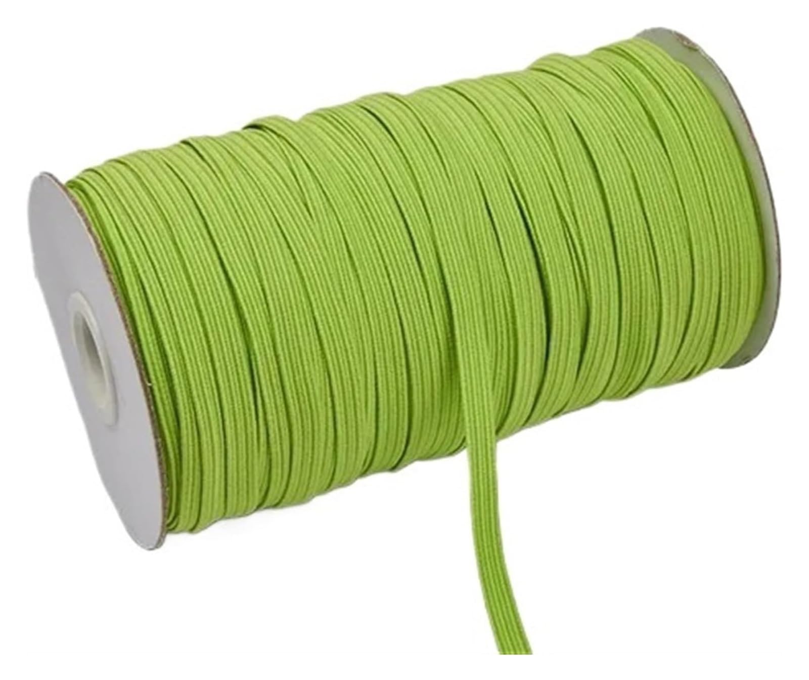 200-100 jardów 6 mm Kolorowe elastyczne gumki Szerokość Elastyczna linia Sznurek do Rzemiosła Elastyczna lina Wstążka Koronka Wykończenie Szycie DIY Elastyczna do szycia(Green2,6mm 100yards)