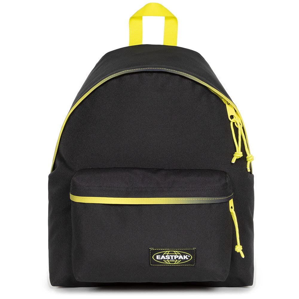 EASTPAK Padded Pak’r, Zaino Unisex - Adulto, Nero (Kontrast Grade Lime), Taglia unica