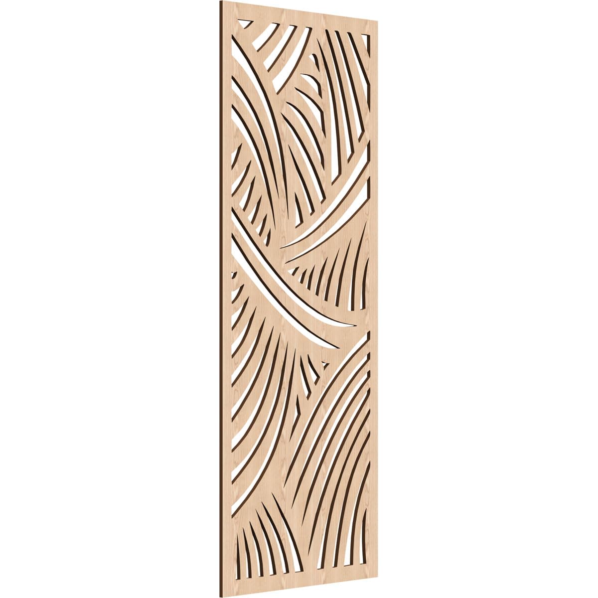 Chester Decorative Pierced Fretwork Wood Wall Panels, 19 3/8"W x 49 3/8"H x 1/4"T, Red Oak