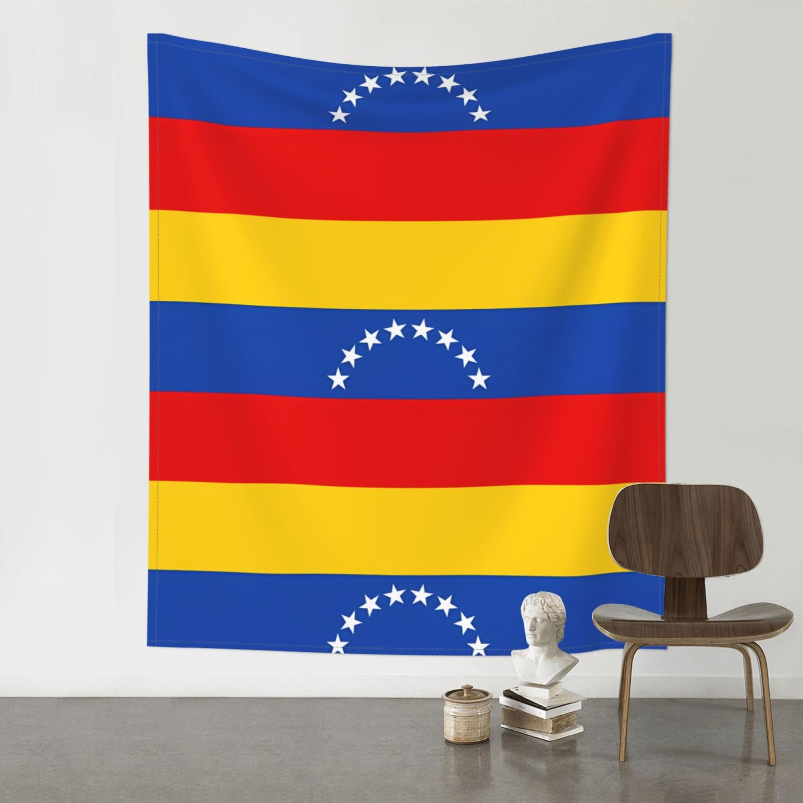 YYHWHJDE Flag of Venezuela Prints 60x51in Wall Tapestry – Boho Decor Throw Blanket for Bedroom, Dorm, Beach Cover, Picnic & More