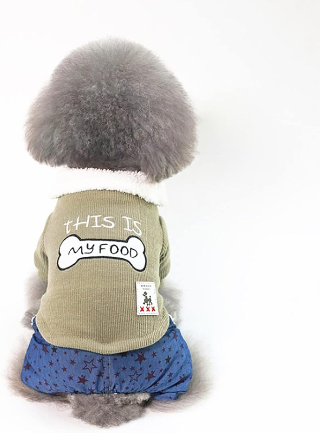 爆買い送料無料 犬のヘアスタイル猫 小型中型犬用の冬の暖かい肥厚暖かい犬のジャケット子犬の猫のコートの服ペットの服 L B