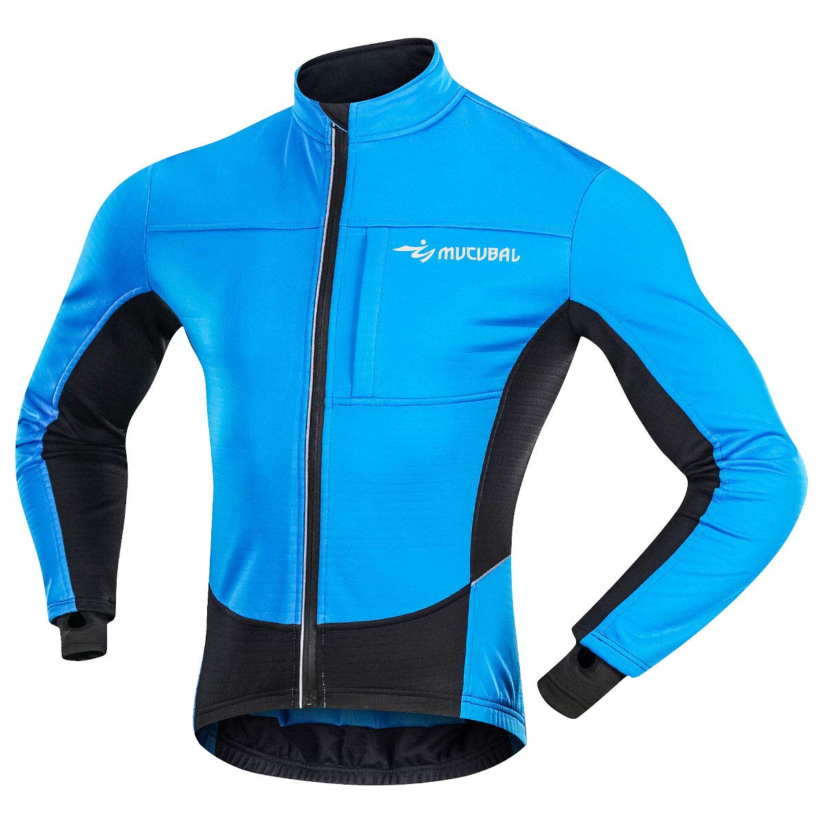 Men's Cycling Jacket Windproof and Water-Resistant Coat Winter Thermal Breathable Bike Windbreaker