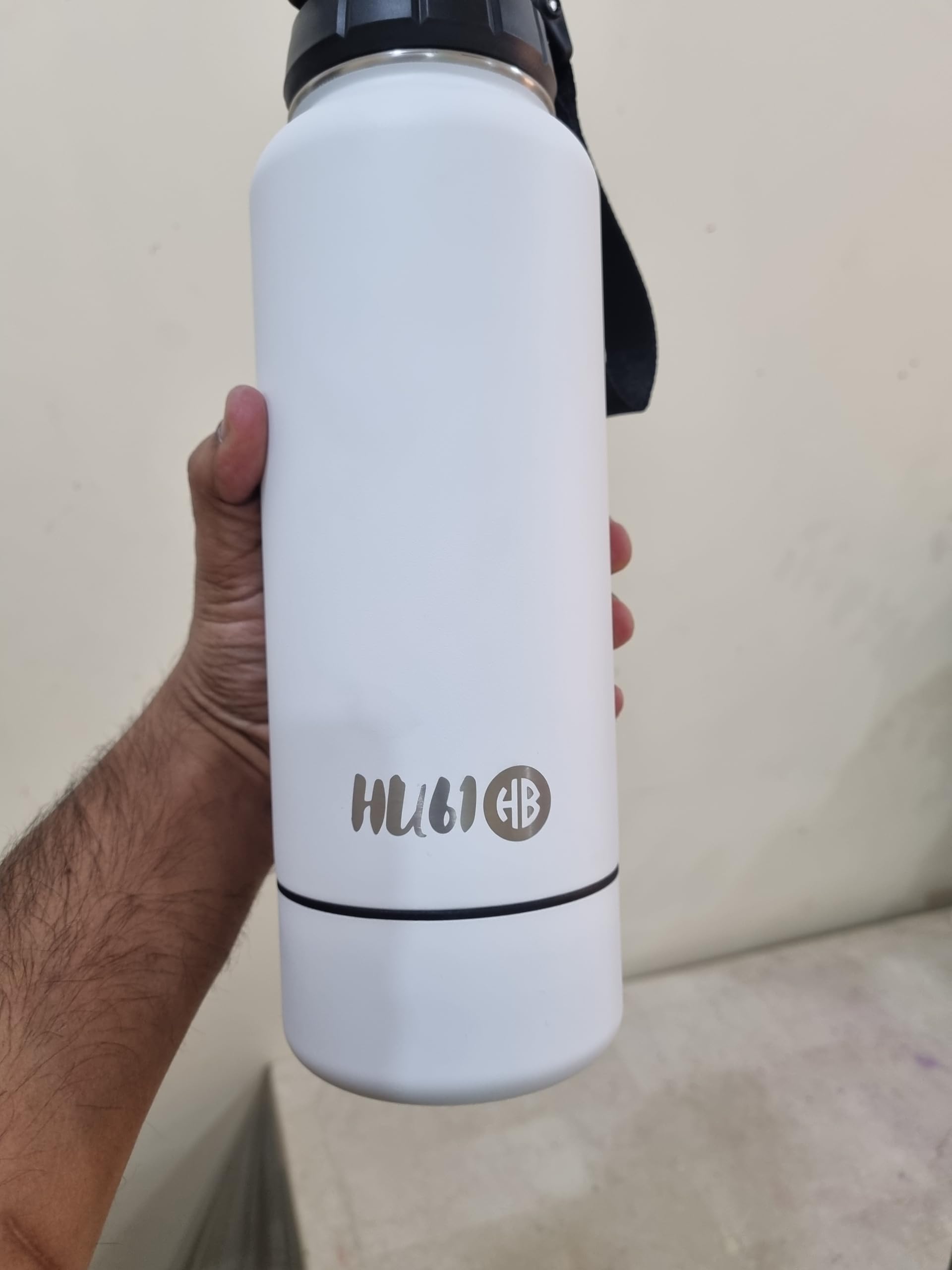 Borraccia termica da 907 ml, con 2 coperchi a prova di perdite, bottiglia d'acqua sportiva a bocca larga, riutilizzabile, in acciaio inox, a doppia parete