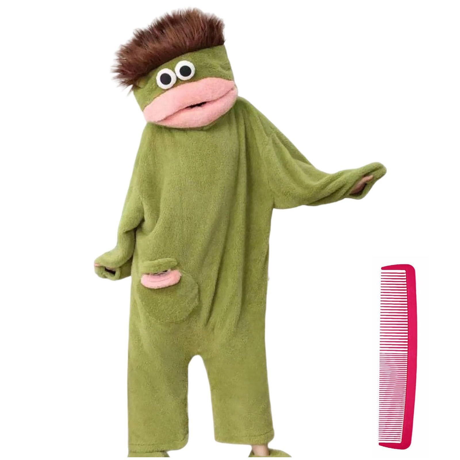 Genérico Pijama Mono Cosplay Animal Divertido con Capucha Ropa de Una Pieza de Invierno Hombre Mujer Adulto Pijamas con Peine Cosplay Divertido Ropa una Pieza para el Salón Fiesta al Libre