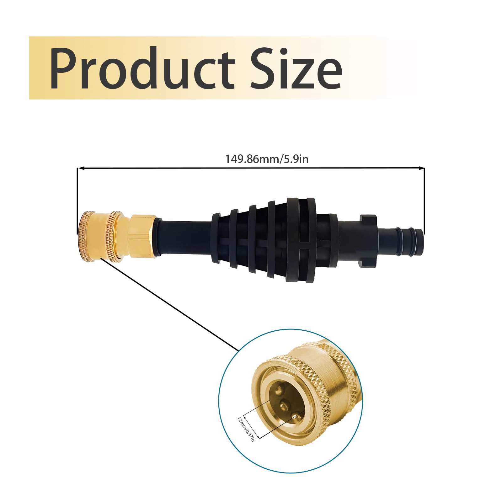 Amazon.com: 5.9 inch Nozzle portable pressure cleaner tool