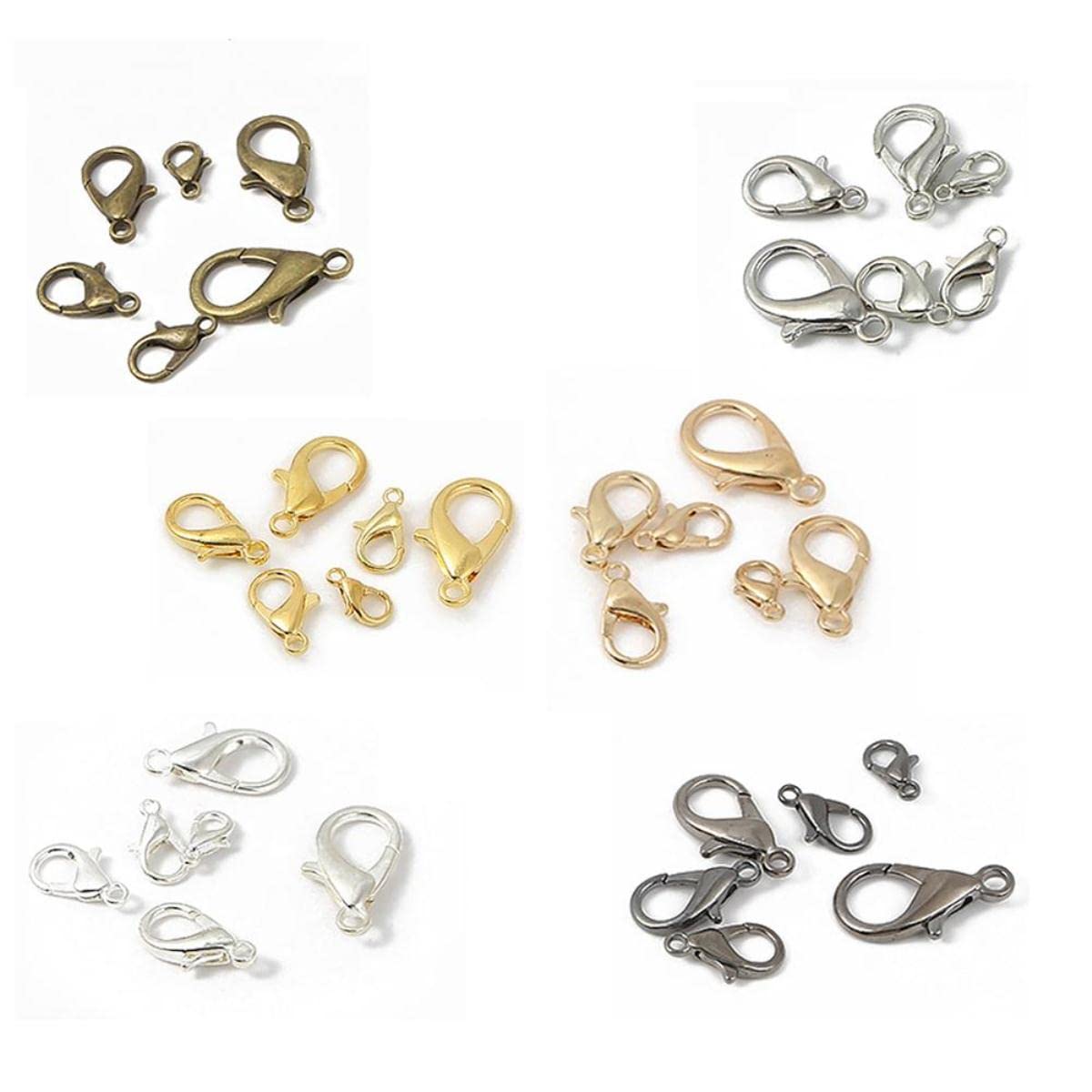 Fermagli Per Aragosta Placcati Oro 18K - 30 Pezzi, 12x7mm, Per Bracciali E Collane - Foto 8