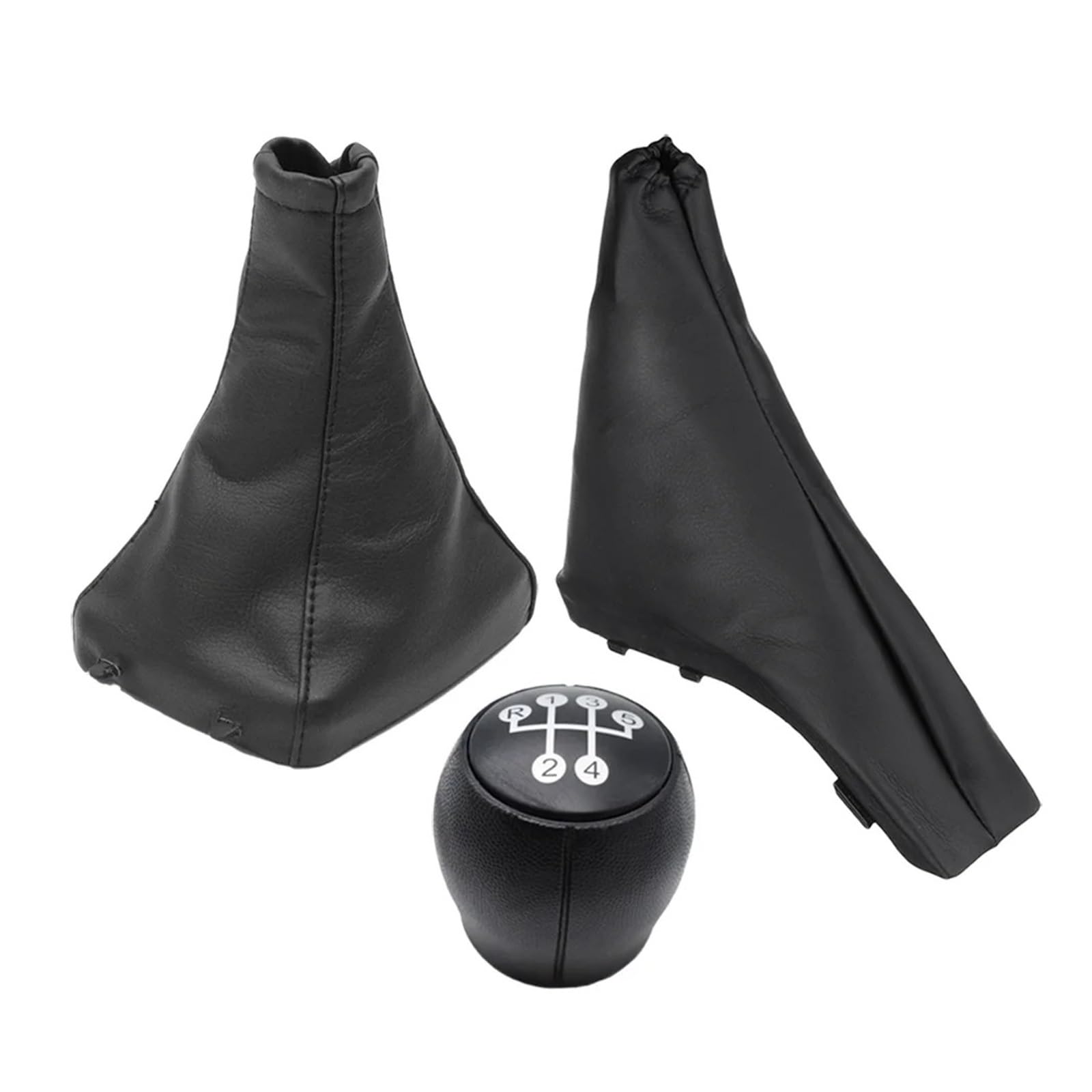 Jxewmtmc Gear Knob Gaiter Set For Vauxhall For Opel For Astra G 1998-2010 Gear Shift Knob Gaiter Boot Parking Handbrake Cover Case Collar Gear Stick Shift Cover(Gear Knob Gaiter Set)
