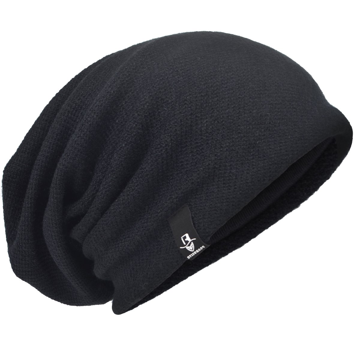 Mens Slouchy Beanie Oversize Knit Skull Cap Long Baggy Hat