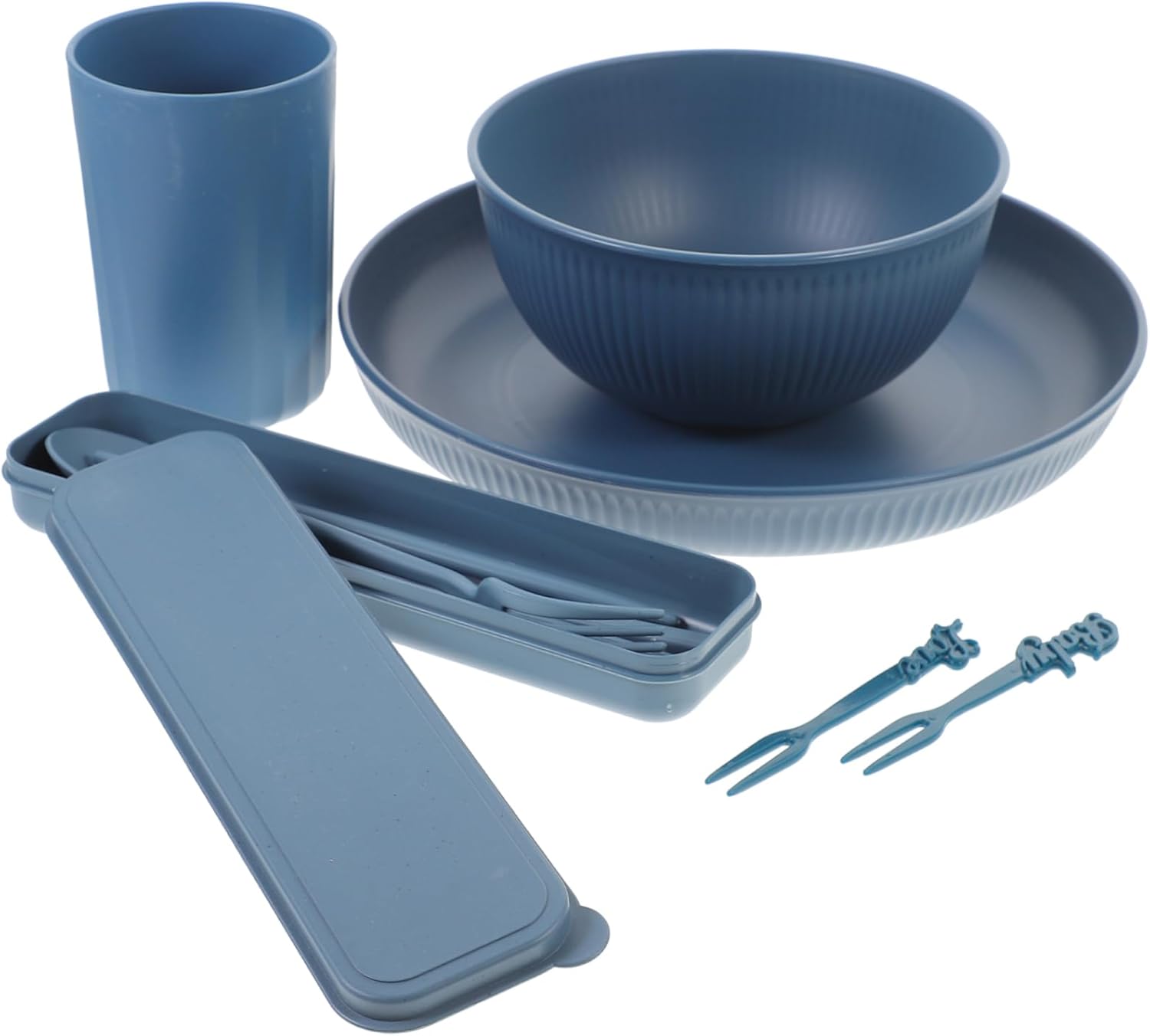 PRETYZOOM Silverware Cutlery Fork Spoon Knife Dinnerware for Camping Hiking Outdoor