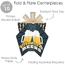 Big Dot of Happiness Cheers and Beers Happy Birthday - Table Decorations - Birthday Party Fold and Flare Centerpieces - 10 Count gallery image
