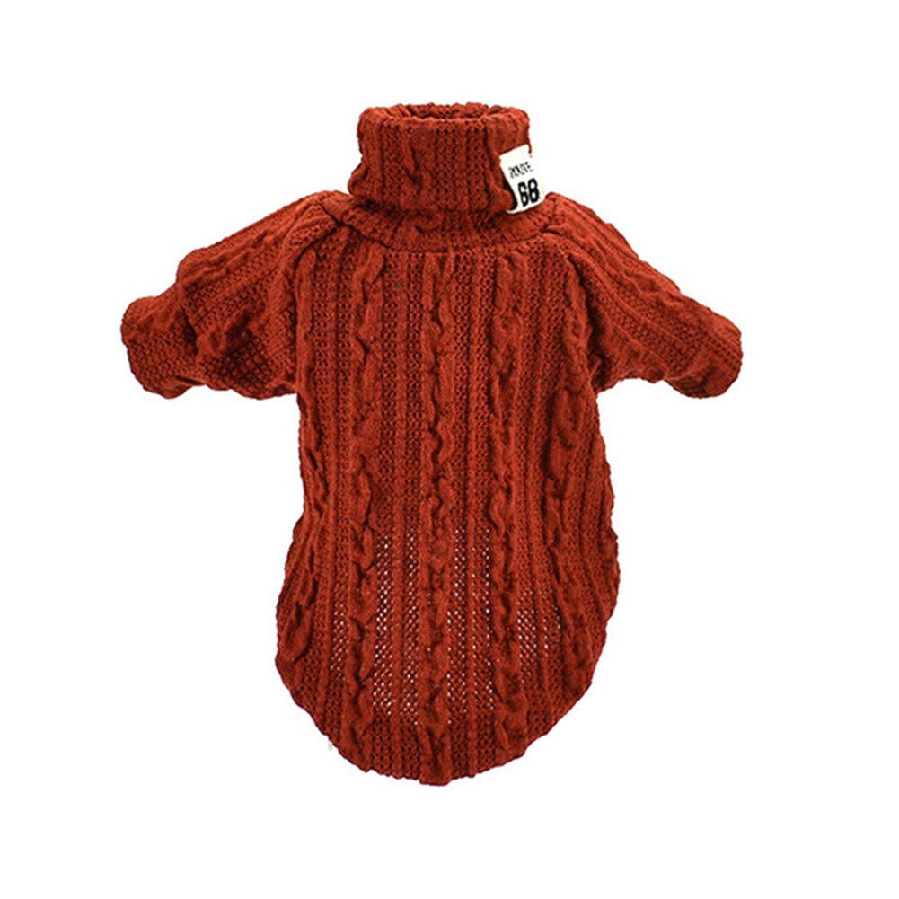 Pet chaud pull à col roulé, vêtements de bouledogue français, manteaux pour chiens, petits et moyens chiens sur des vêtements, des cadeaux pour animaux de compagnie de mode, six styles XS-L,5,L