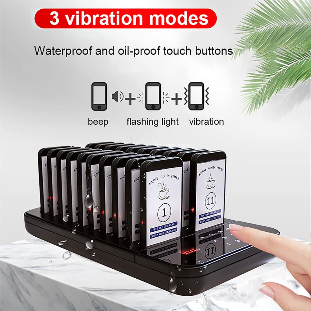 Restauracyjny Kelner Dzwoniący W Restauracji Buzzery W Restauracji, 20 Buzzerów W Kolejce 3 Tryb Połączenia Bezprzewodowy System Przywoławczy Kolejkowanie W Restauracji,onetotwenty