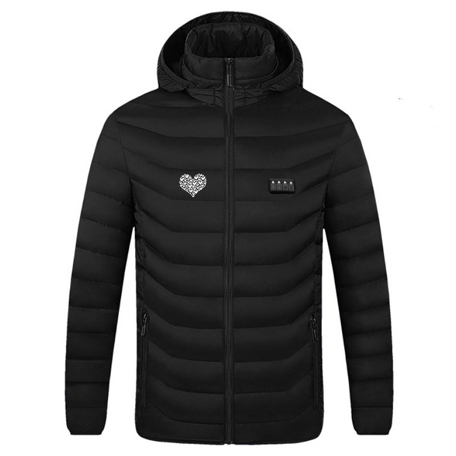 Battnot Heizjacke Beheizbare Jacke Herren Damen Beheizte Jacke Weste Winterjacke Elektrische USB Heizmantel Warme Funktionsjacke Winddicht Wärmejacke Kleidung für Outdoor Camping Skifahren
