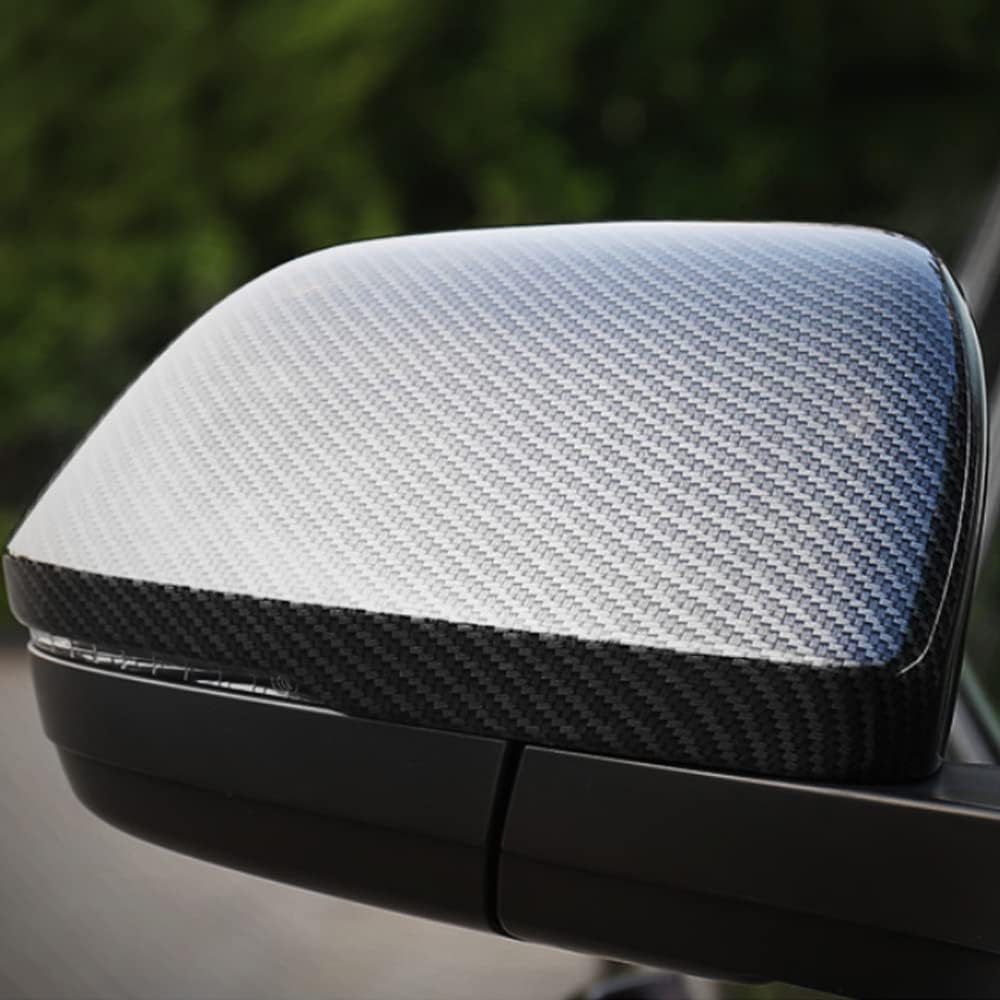 for Volkswagen Atlas 2018 2019 2020 2021 2022 2023 Atlas Cross Sport Side Rearview Mirror Cover, Carbon Fiber Pattern Auto Exterior Atlas Accessories