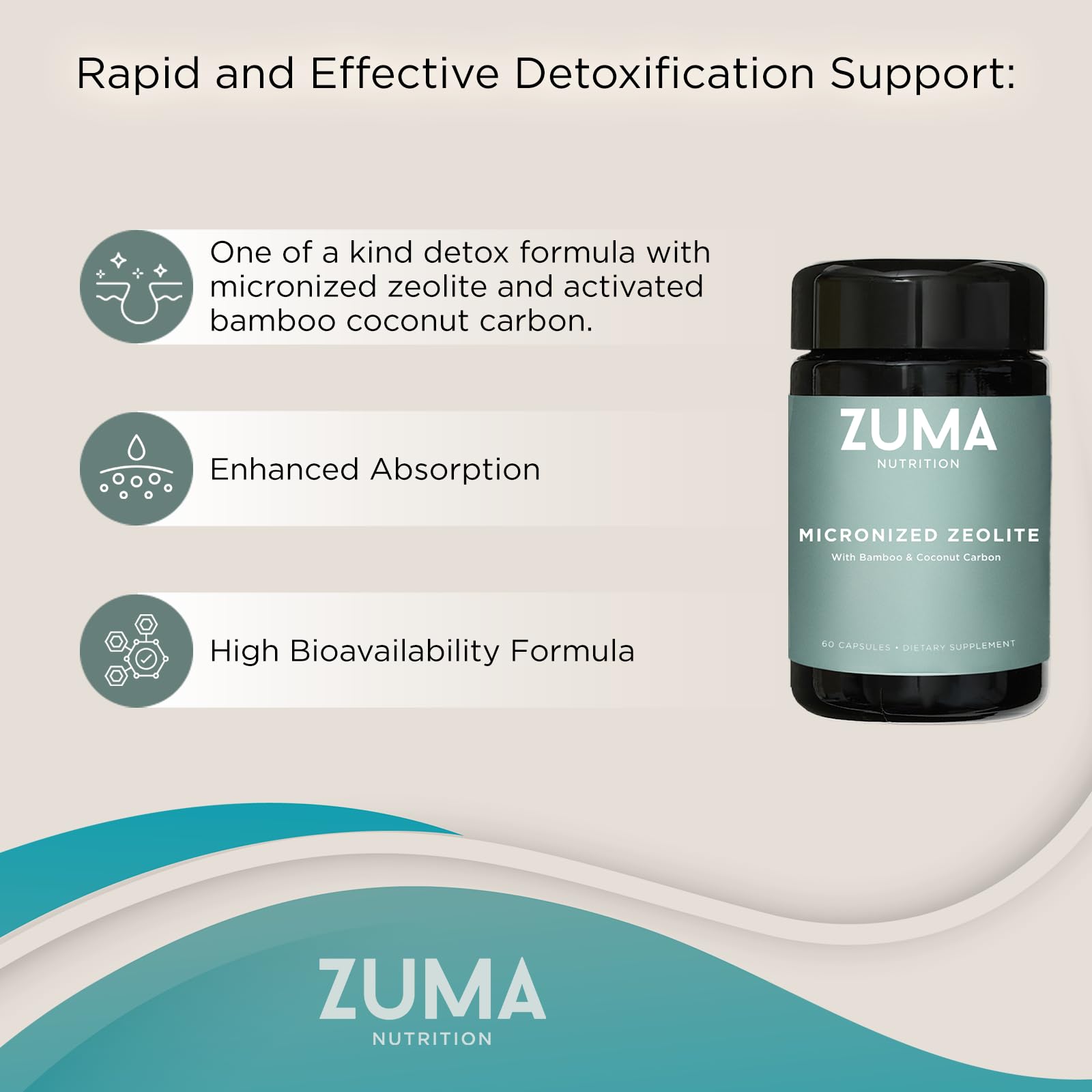 Amazon.com: Zuma Nutrition Zeolite Micronized Capsules, Vegan