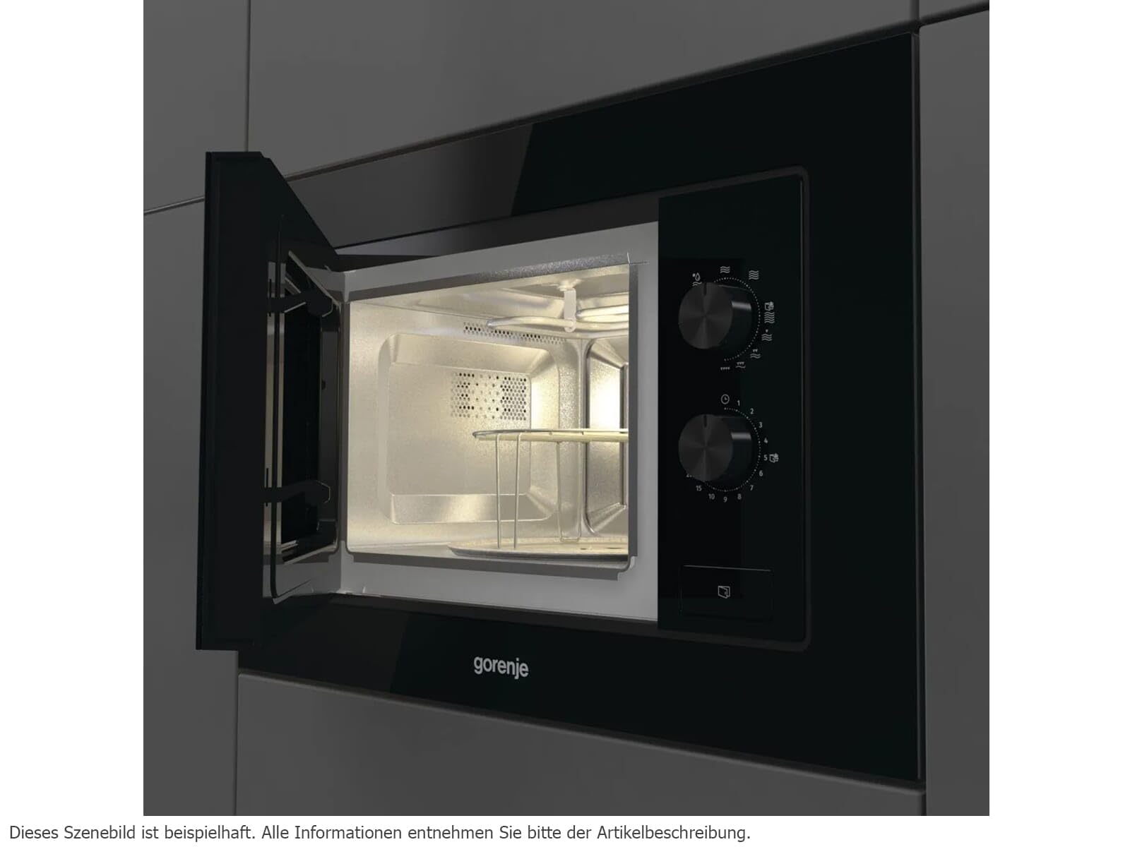 Gorenje BM171EG1B - 743445 Einbau-Mikrowelle mit Grill Schwarz