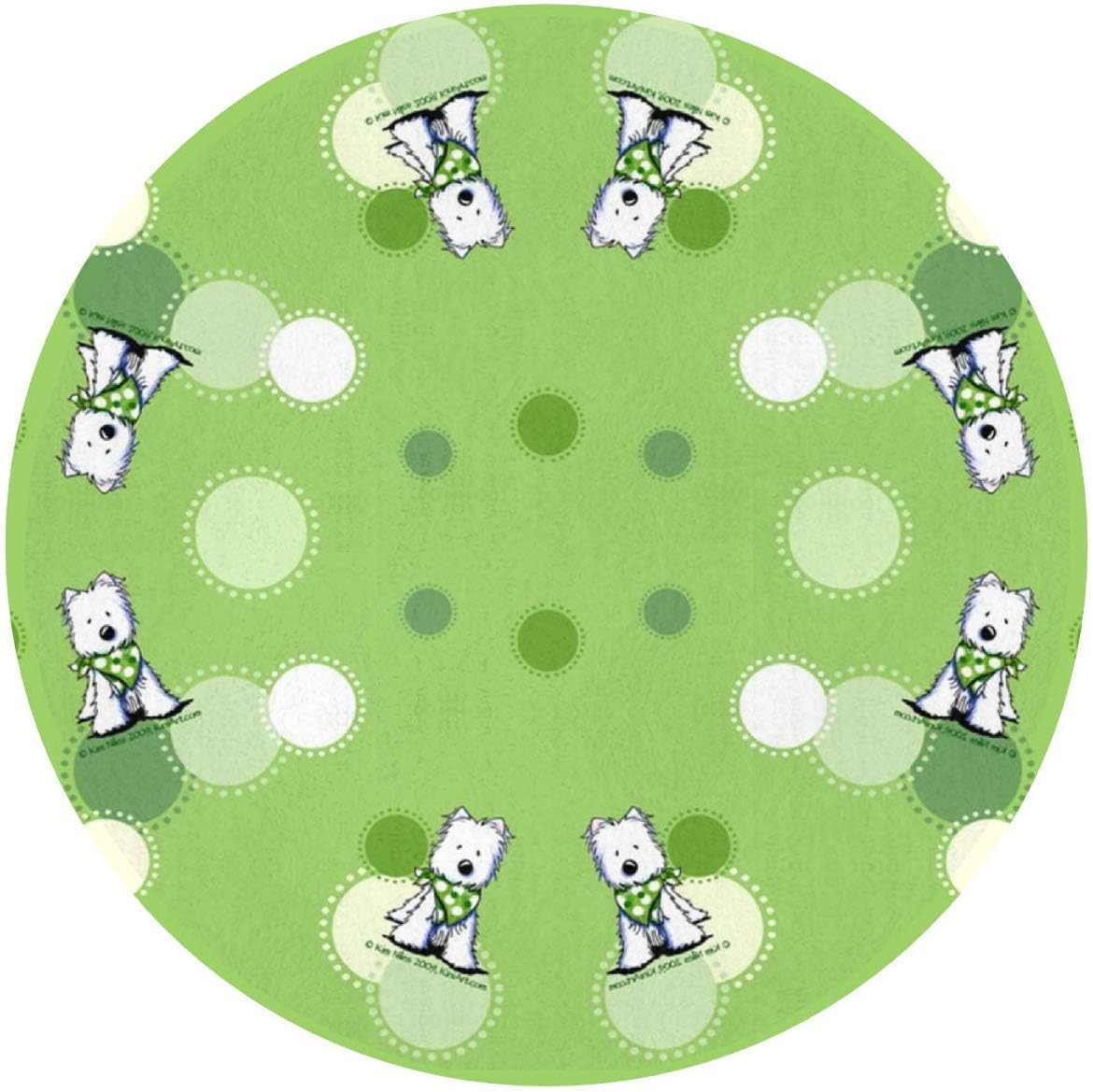 Cute Pet Dog Mat Play Mattress for Puppy and Cat Round Non