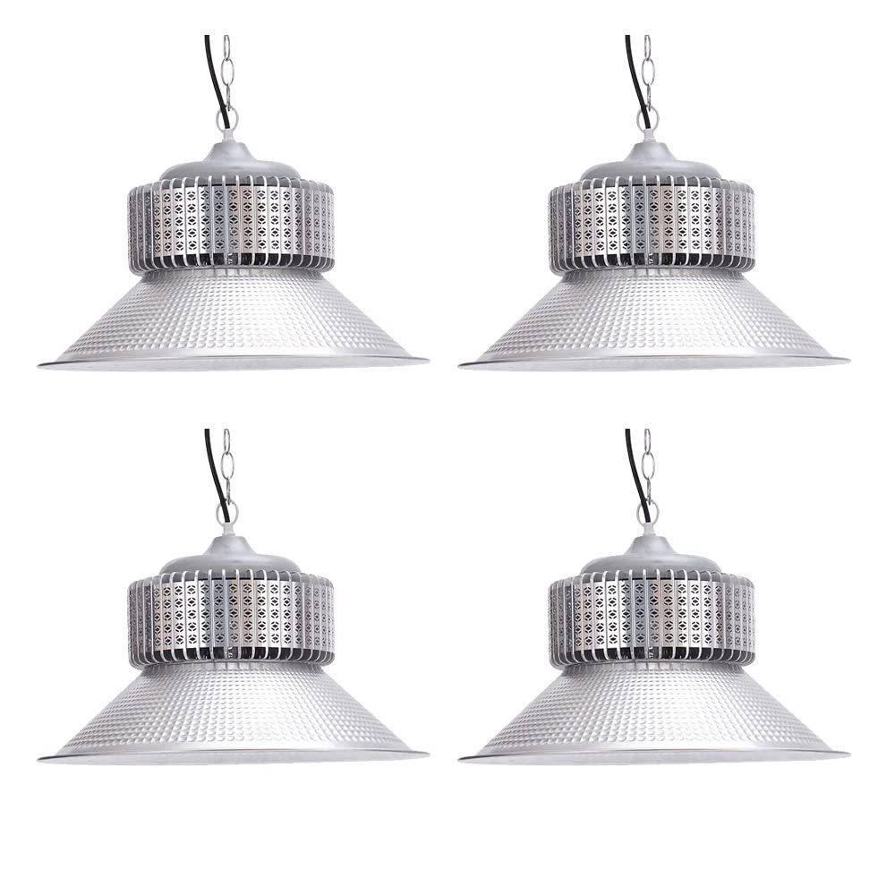 4pcs LED UFO High Bay Light, 150W 12000 Lumen UFO Industrial lamp IP65 Waterproof Warehouse Light Commercial Bay Lighting for Factory Shop Industrial Garage