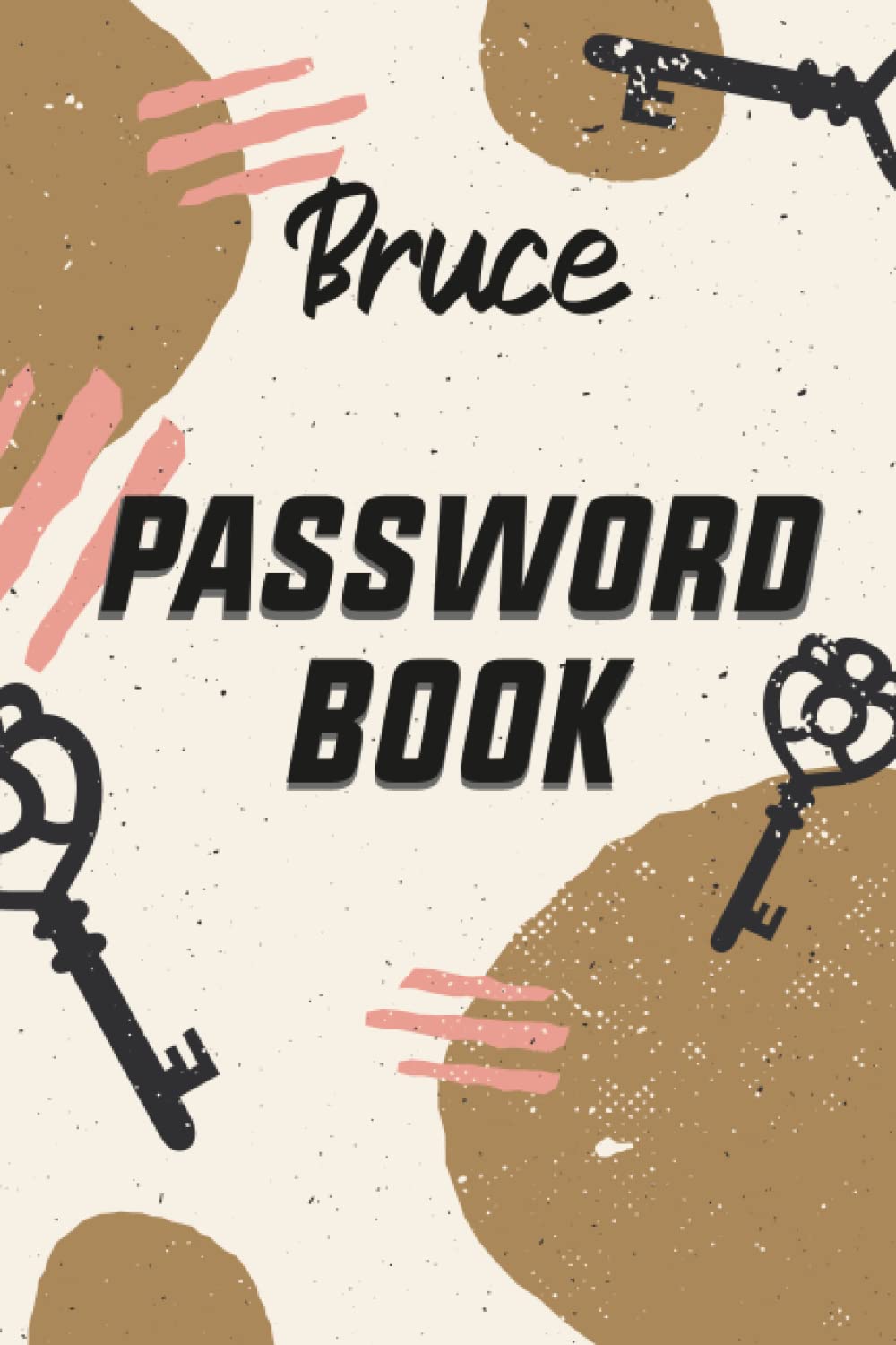 Bruce Password Book: Password Book Gift , 6x9 Inche,Soft cover,Mate Finish