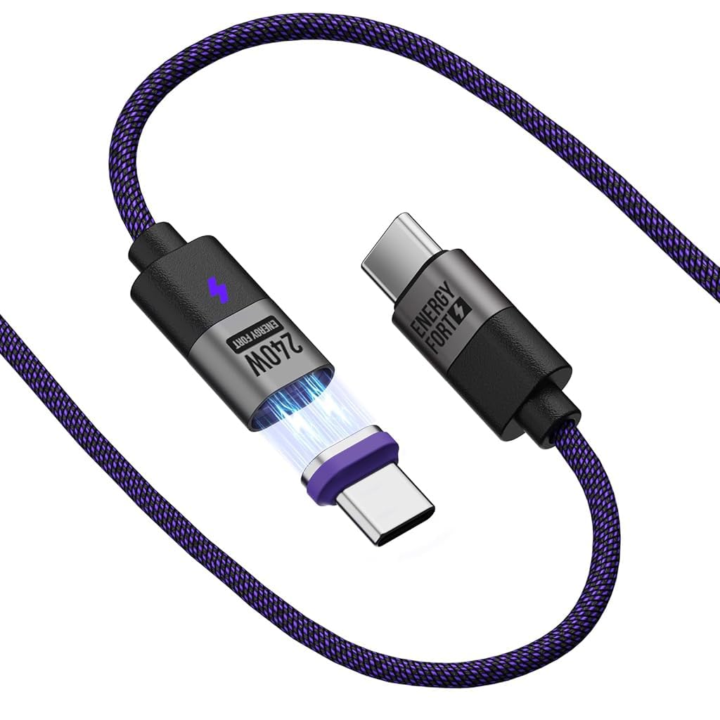 ZORBES® 240W USB C Charging Cable 1.2M, PD3.1 48V/5A Fast Charger USB Cable Magnetic, USB C to USB C Nylon Braided Charger Cable for Samsung Galaxy S24/S23, Google Pixel 8/7, iphone 15 (B0D8FSTZC1) Amazon Price History, Amazon Price Tracker