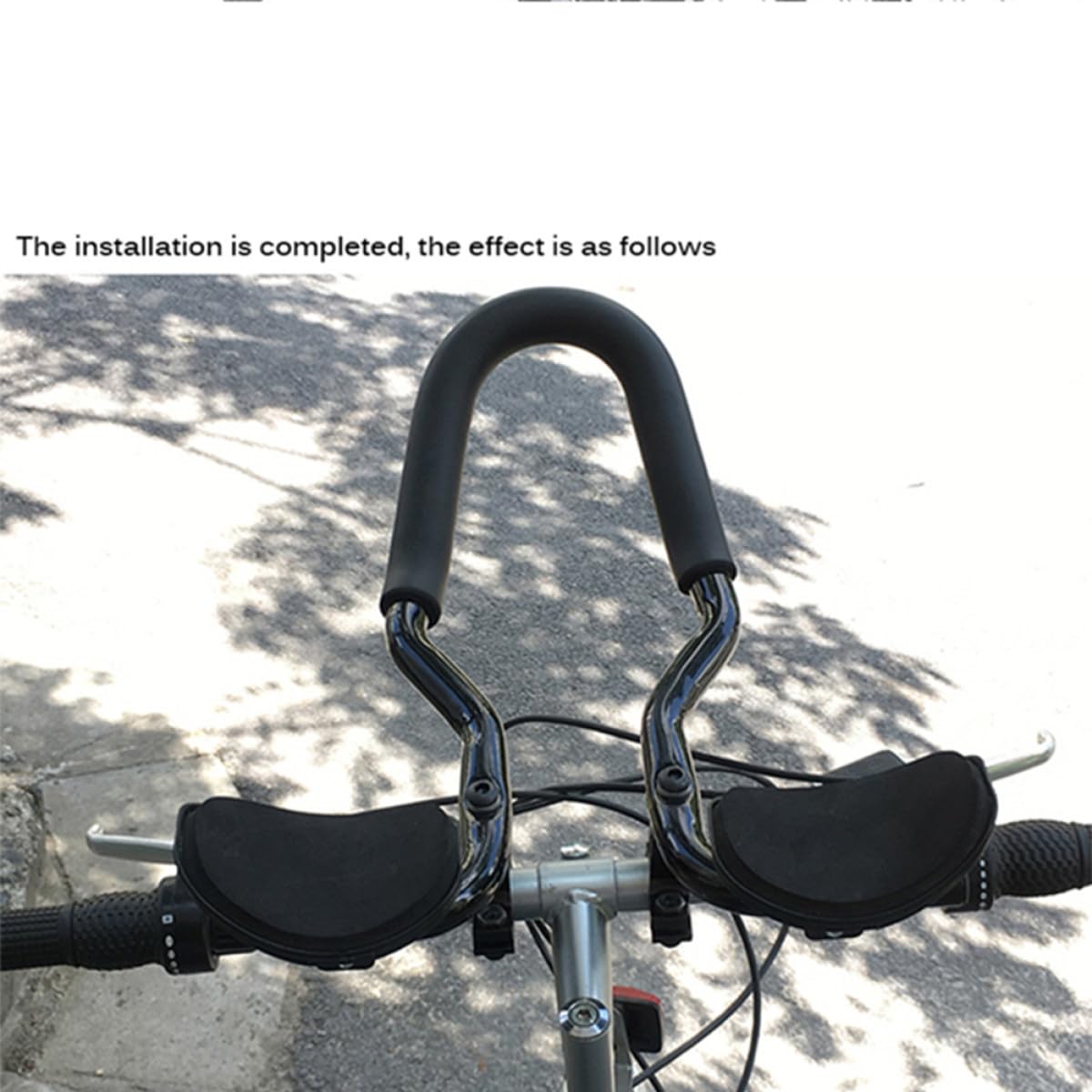 Aluminiumlegierung Aero Lenker mit Integrierter Lenkerhalterung für Mountainbike Komfortabler Griff und Einfache Montage für Langstreckenfahrten im Gelände