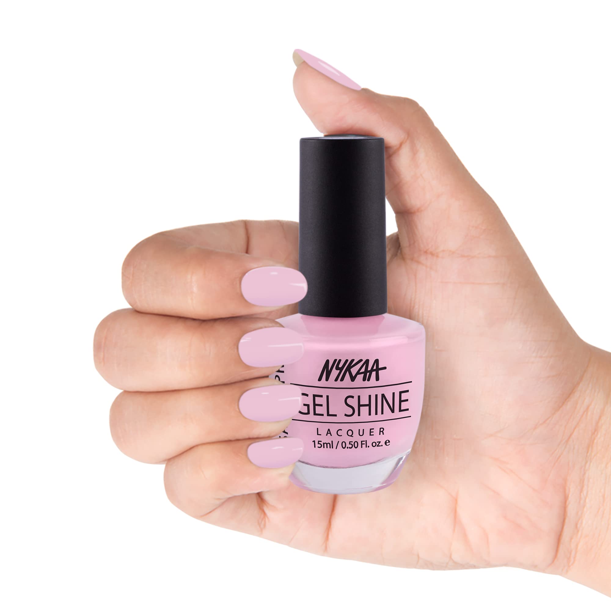 NykaaSalon Shine Gel Nail Lacquer nail polish with long lasting colour, rich pigment, one stroke application(15ml) (Copenhagen Adventure 222)