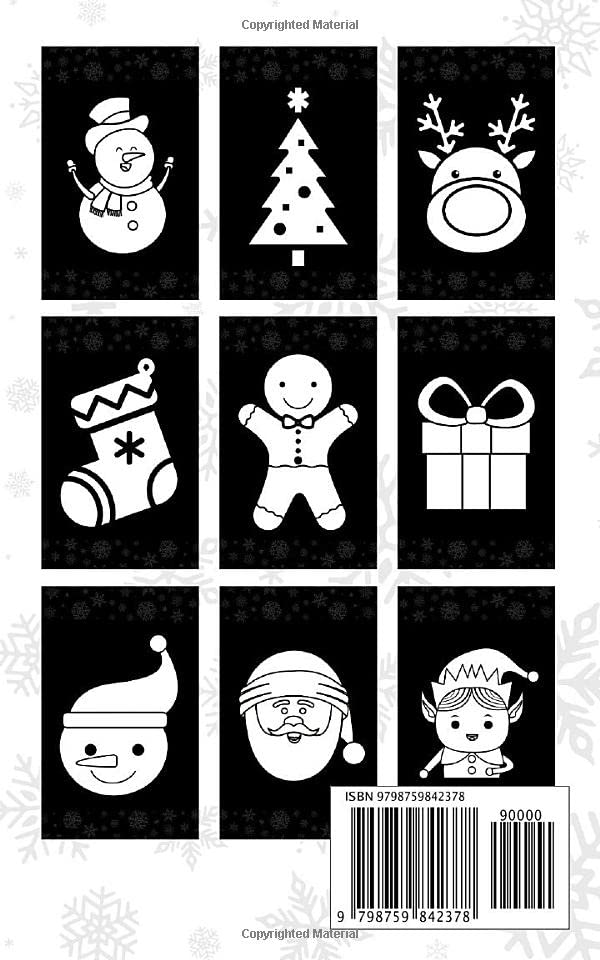 Stocking Stuffers: Coloring Book For Toddlers: 1-3 2-4 3-5 Years, Black Background image 3