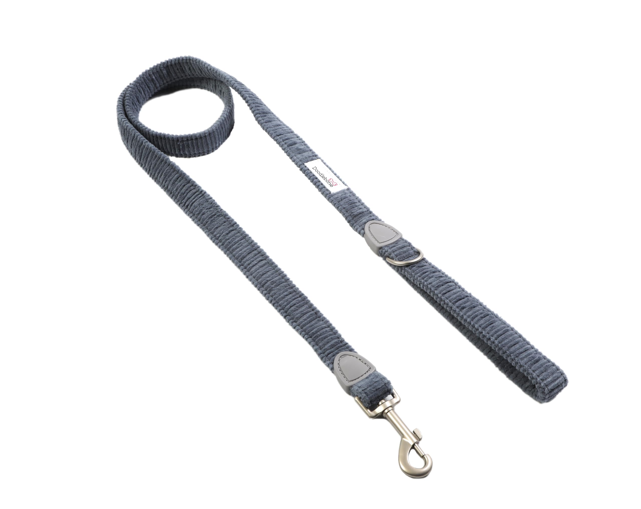 Doodlebone – Dinky Dog Lead – Lightweight Dog Lead with Secure Clip, 1.2m Length, Machine Washable Puppy Lead for Small Dogs & Training Walks – 15mm – Blue Cord