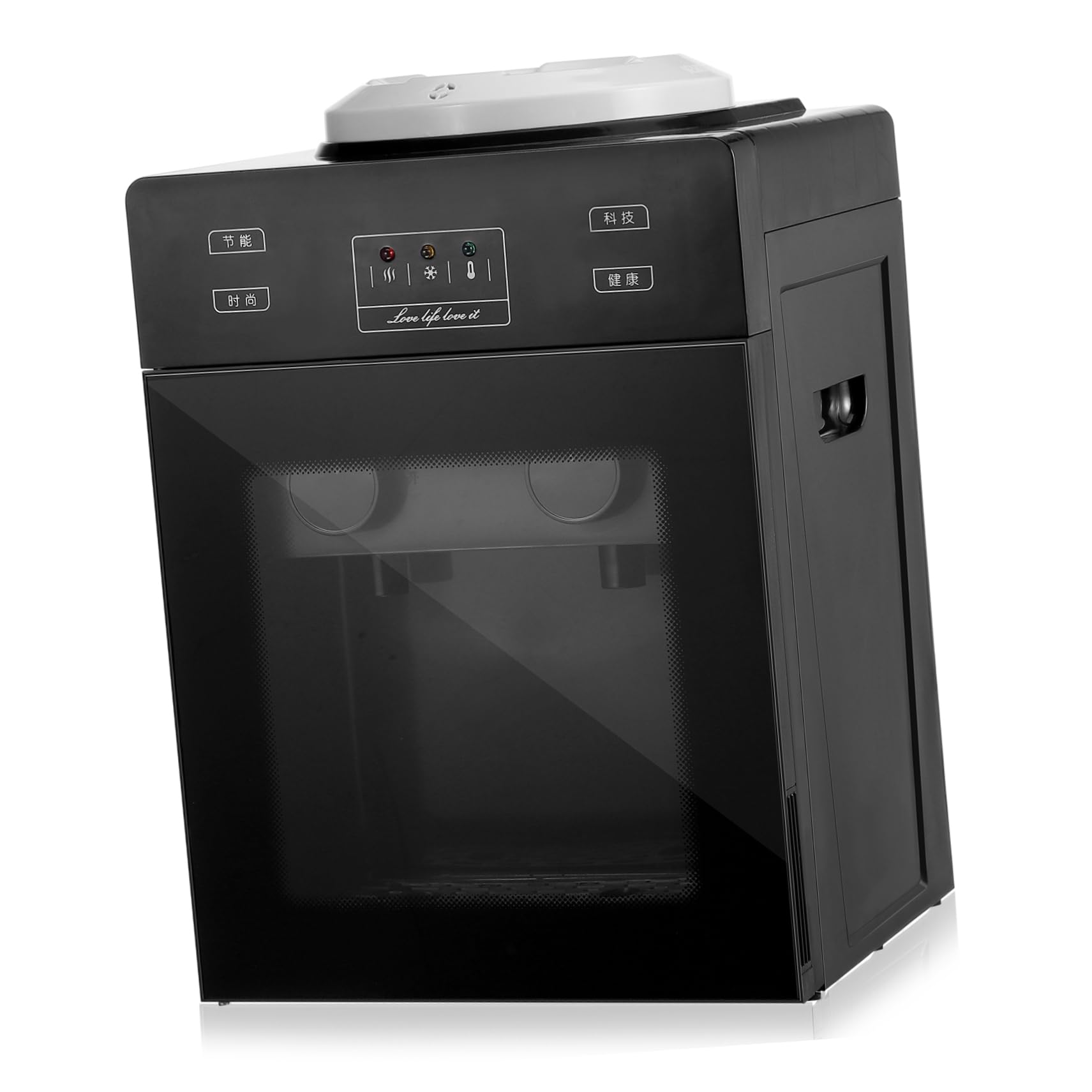 Angoily Countertop Water Dispenser Water Cooler with Top Loading Design Bottle Compatibility Quiet Operation for Home and Office Use