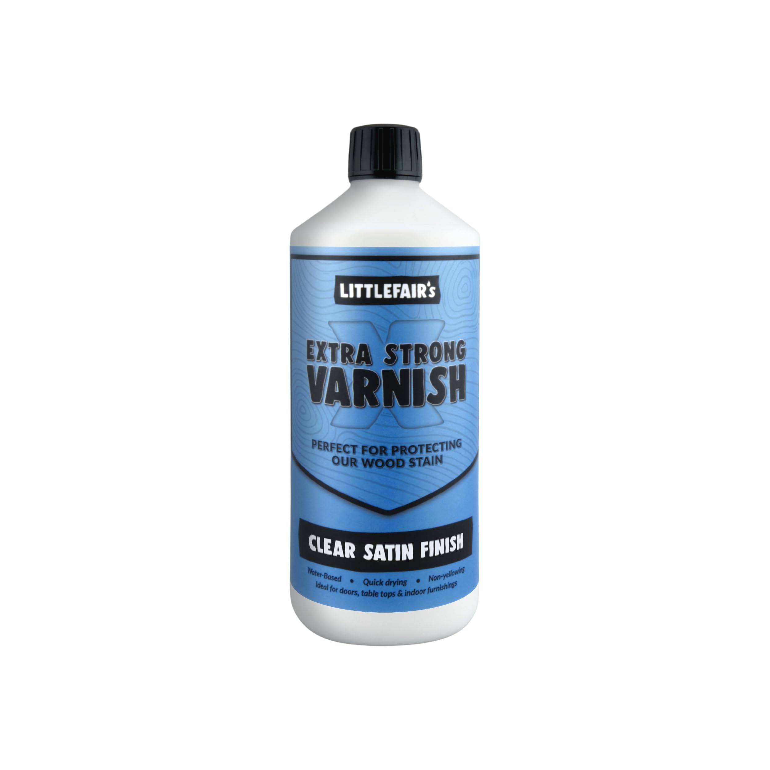 Littlefair's Wood Finishing Products Littlefairs Water-Based Extra Strong Varnish - Matt/Satin/Gloss - Indoor Use (Doors/Floors/Tables/Furniture)