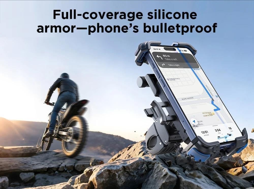 Support Téléphone Vélo Moto Imperméable Cadre Avant Universel Smartphone