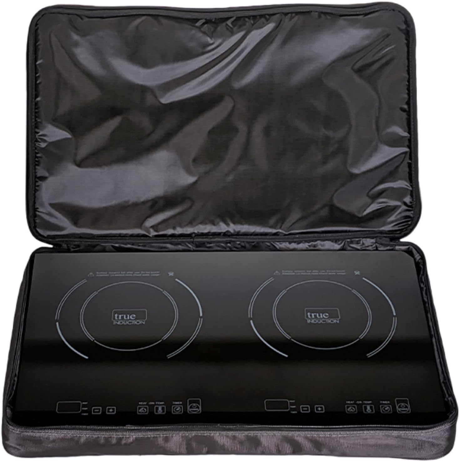 TI-2C 23 inch Portable Dual Induction Glass-Ceramic Cooktop, 1750W, UL1026 Certified with FREE Travel Bag & Burner Covers