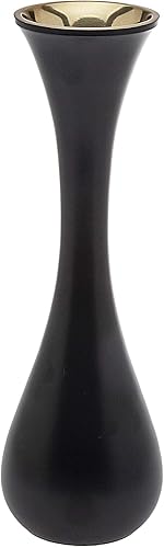 Godinger Florero Bud  12 pulgadas de alto, Nero D'oro