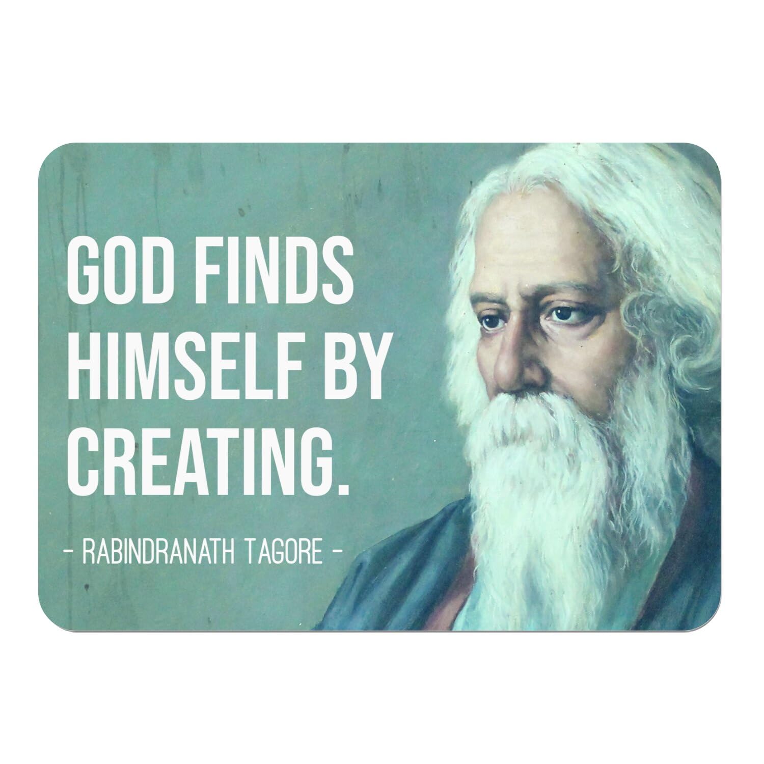 Napperons spirituels avec citation de Tagore le cadeau idéal en lot de 4 sets de table souples