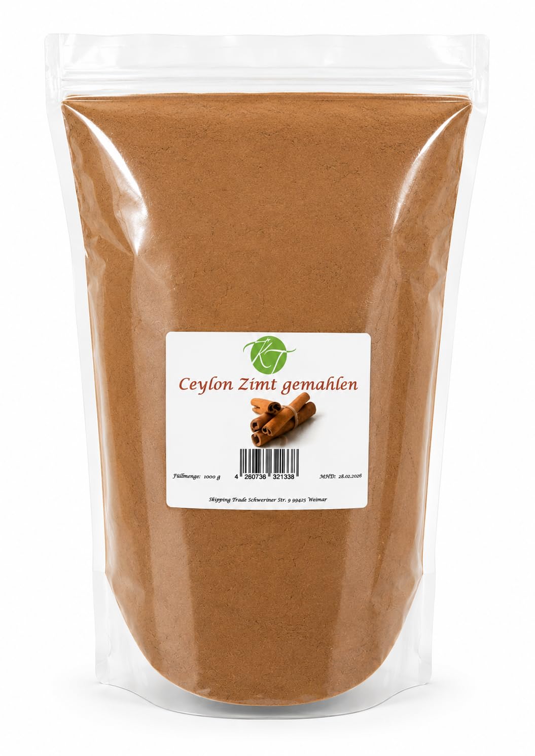 K T 1000 g Ceylon Zimt gemahlen Zimtpulver Cinnamon -1A Qualität