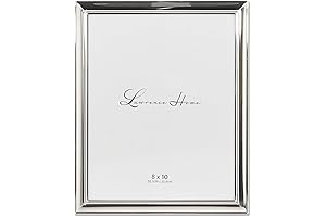 Lawrence Frames Strata Metal Picture Frame, 8x10, Silver