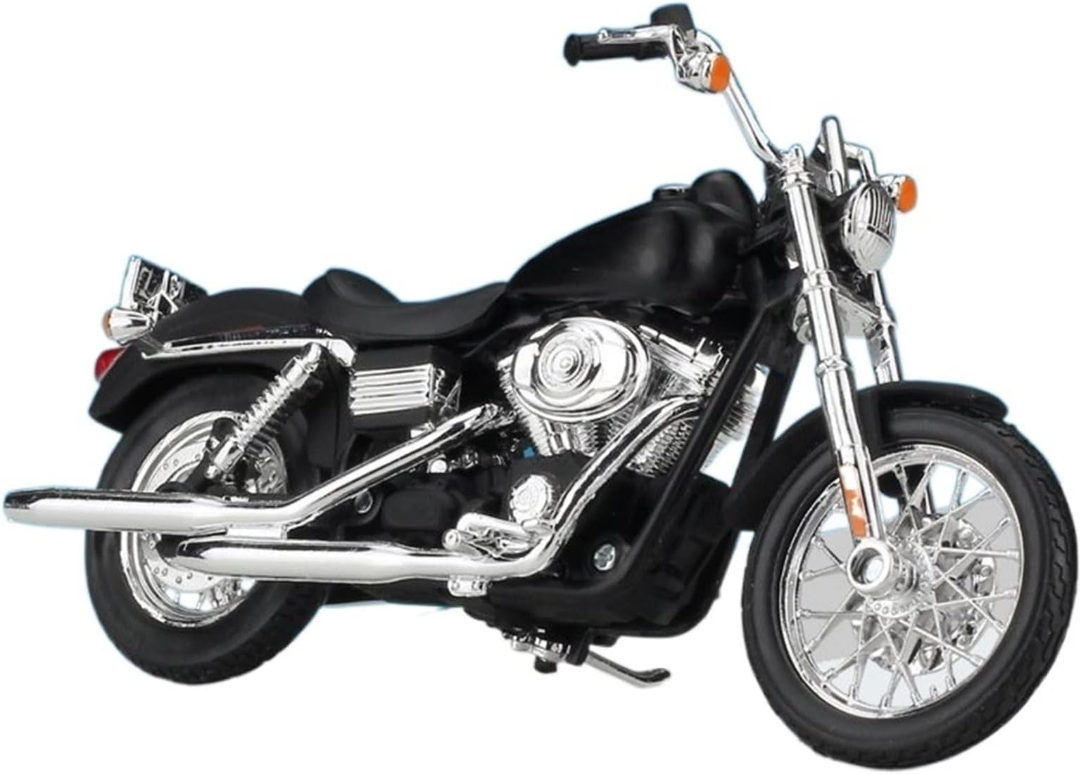 Compatible with Harley 2002 FXSTB Night Train, 1997 FXDWG Dyna Wide Glide, 1:18 Motorcycle Model Series Mini Retro Vehicle Ornament Gift Decoration(Dyna Street Bob)