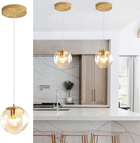 Miniatura 312 de Escalera LED de 10 luces LED moderna con globo de cristal, lámpara colgante grande para techos altos, accesorios de iluminación de entrada, villas y