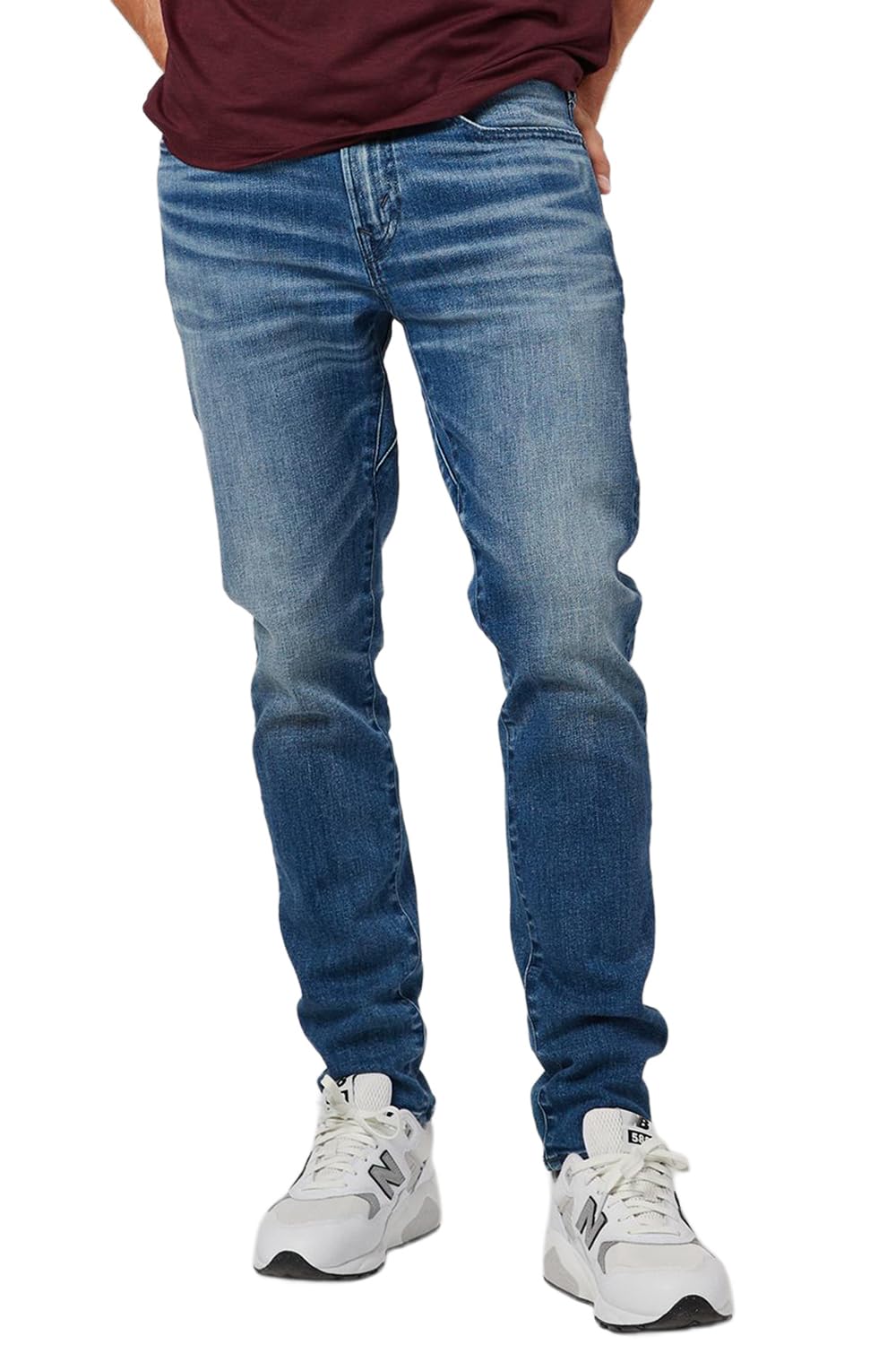 american eagle Men Blue Airflex+ Athletic Skinny Jeans-picture-26