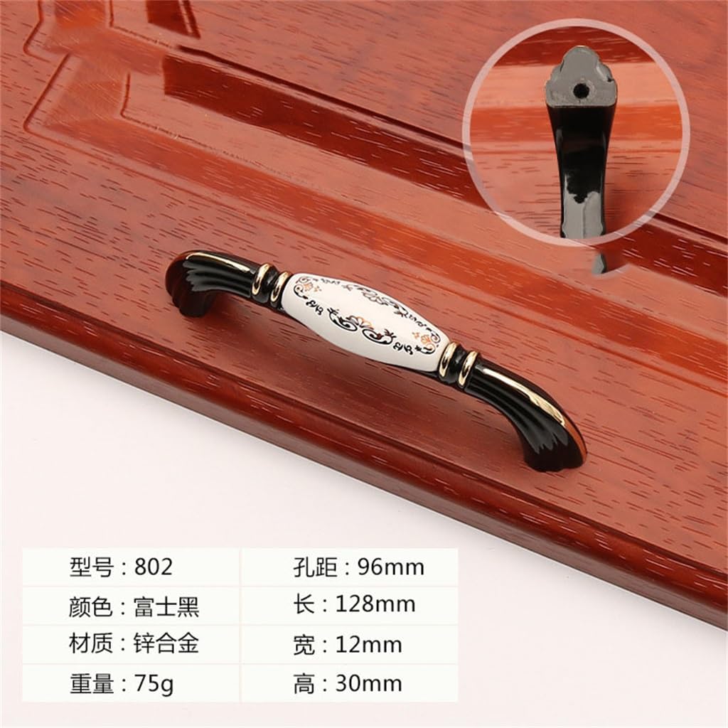 European Cabinet Drawer Zinc Alloy Handles Rustic Ceramic Handles Closet Hardware Door Knobs