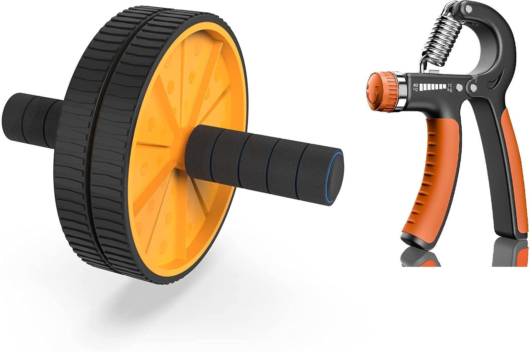 Quick Fit Fitness Combo Of Ab Roller with Hand Grip for Body Workout-image-31