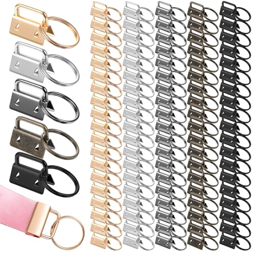 Yuanan 100 PCS Key Fob Hardware, 1 Inch Keyfob Hardware