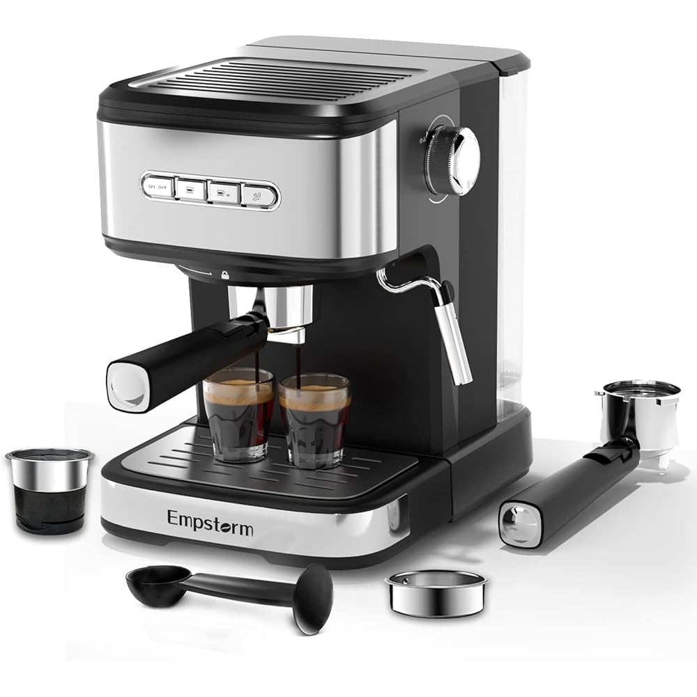 16/mo Finance Empstorm Espresso Machine 20 Bar with Milk Frother