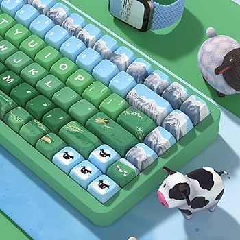 Amazon.com: daixiahu Snow Mountain Ranc Theme keycaps 158