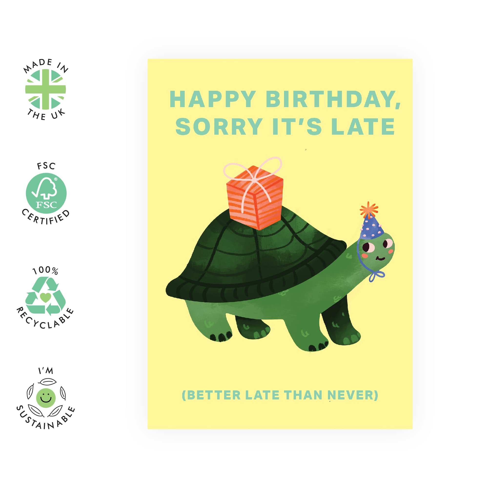 A Late Birthday Card Animated Cards