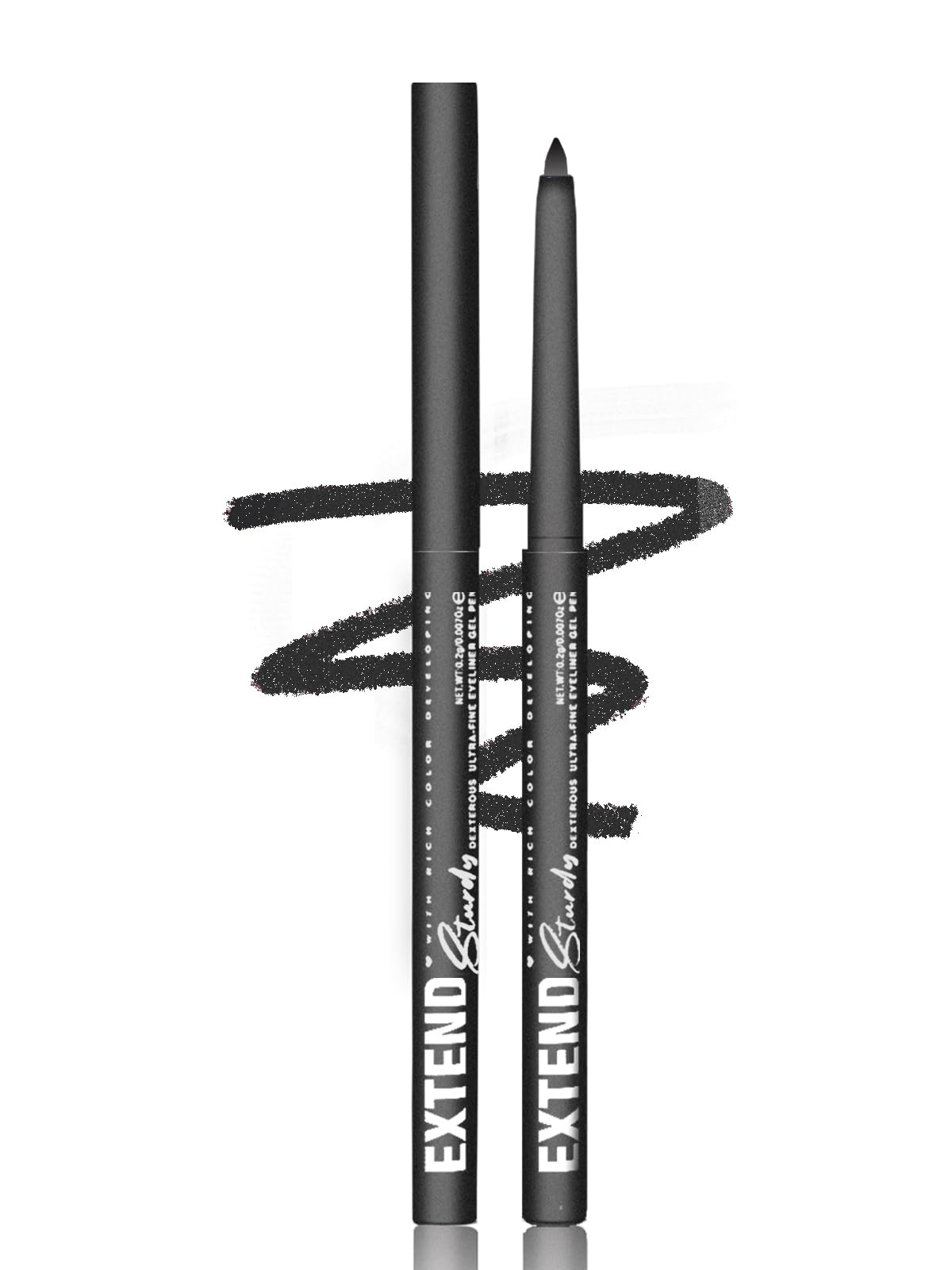 Shimmer Black Gel Glitter Eyeliner Pencil, Metallic Waterproof Smudge-Proof Creamy Retractable Smooth Eye Liner pencil, Hypoallergenic Long Lasting Eyeliner Brightener Pen Eye Makeup Gift for Women#12 # 12 Shimmer Black